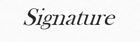 Signature